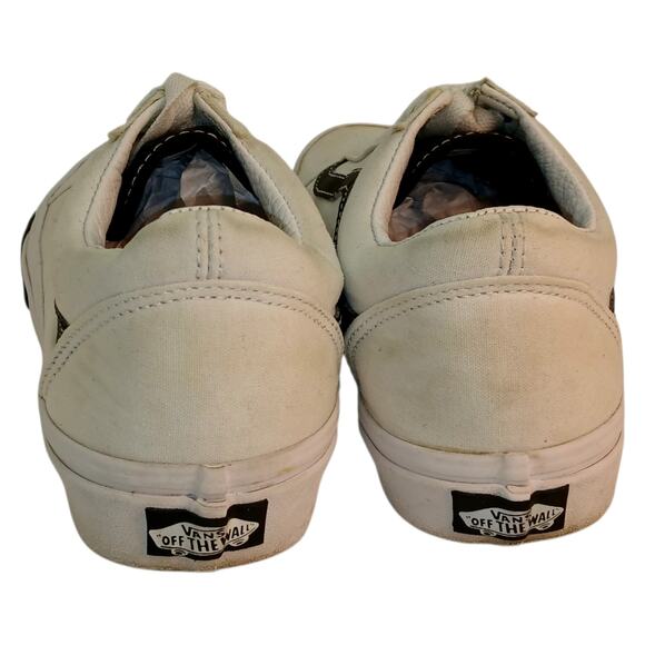 Vans SK8 Off The Wall White & Black Sneakers - Women's 8.5 - Picture 4 of 7